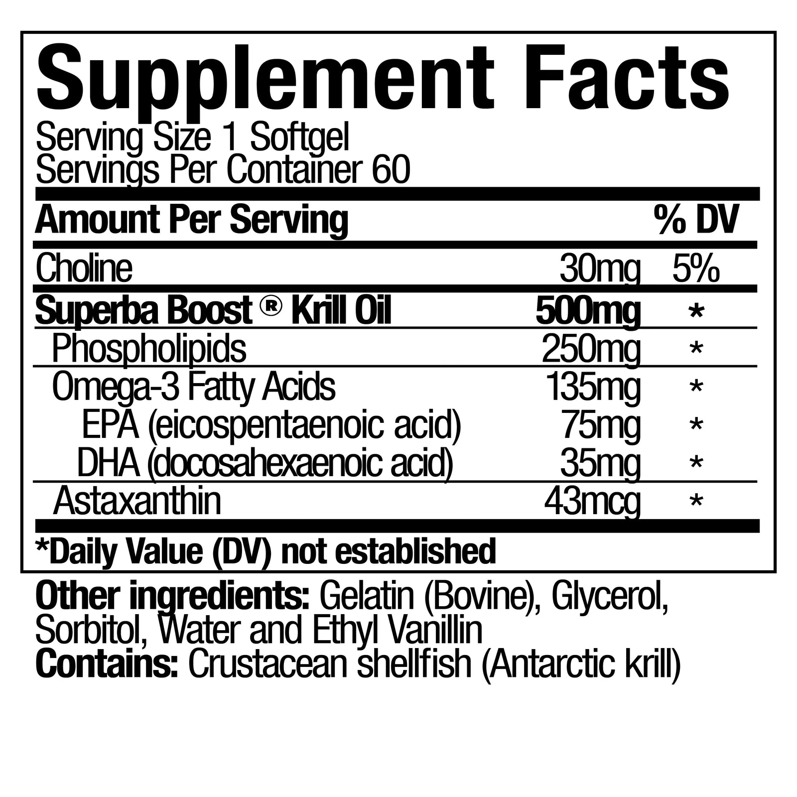 Antarctic Krill Oil - 60 Softgels SP