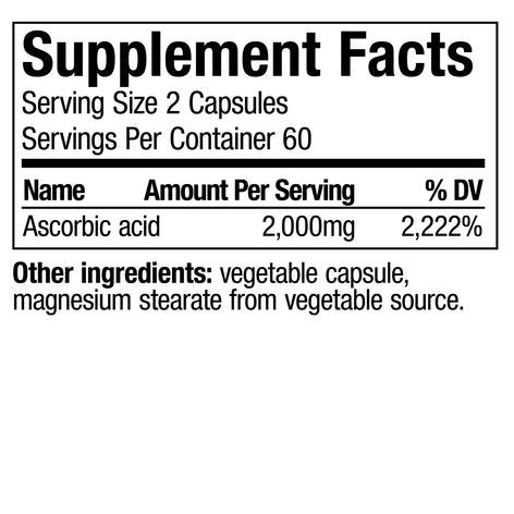 Vitamin C - 120 Vegetable Capsules SP