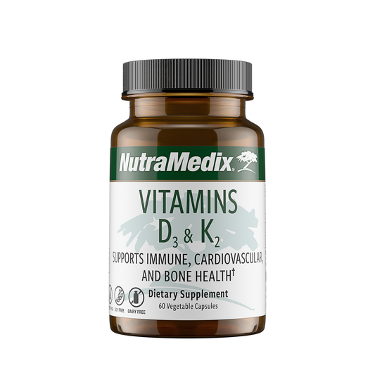 Vitamins D3 K2 - 60 Vegetable Capsules